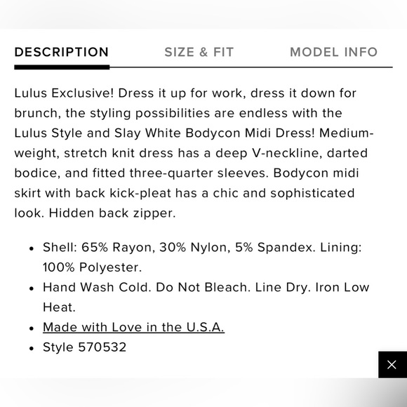 White Bodycon Midi Dress - Picture 6 of 7